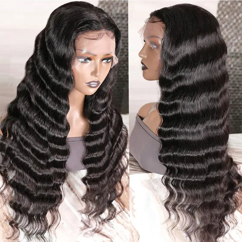 10-30 Inch Mongolian Afro Kinky Curly Human Hair Lace Front Wigs Virgin Hair Transparent HD Full Lace Frontal Wig With Baby Hair