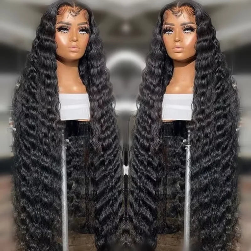 10-30 Inch Mongolian Afro Kinky Curly Human Hair Lace Front Wigs Virgin Hair Transparent HD Full Lace Frontal Wig With Baby Hair